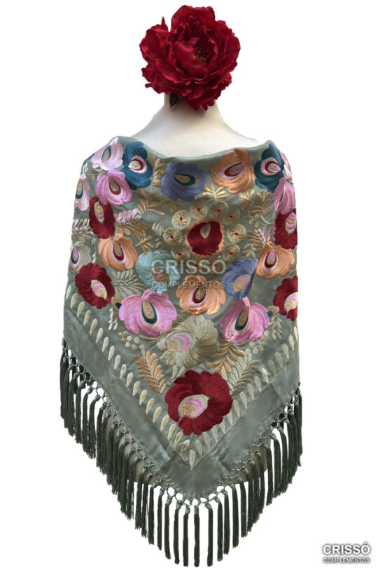 MANTÓN TELMA VERDE VIEJO