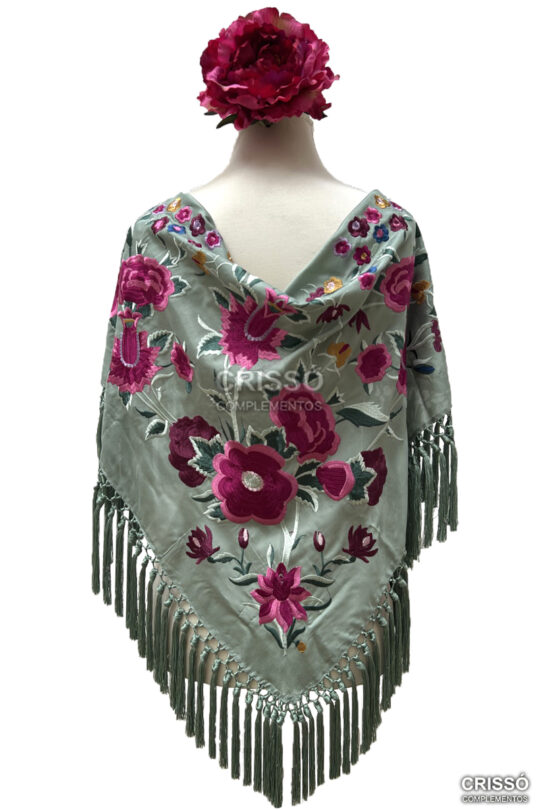 MANTÓN INÉS VERDE VIEJO