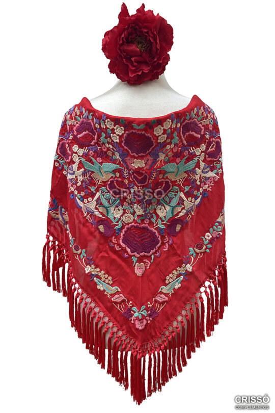 MANTÓN ADRIANA ROJO