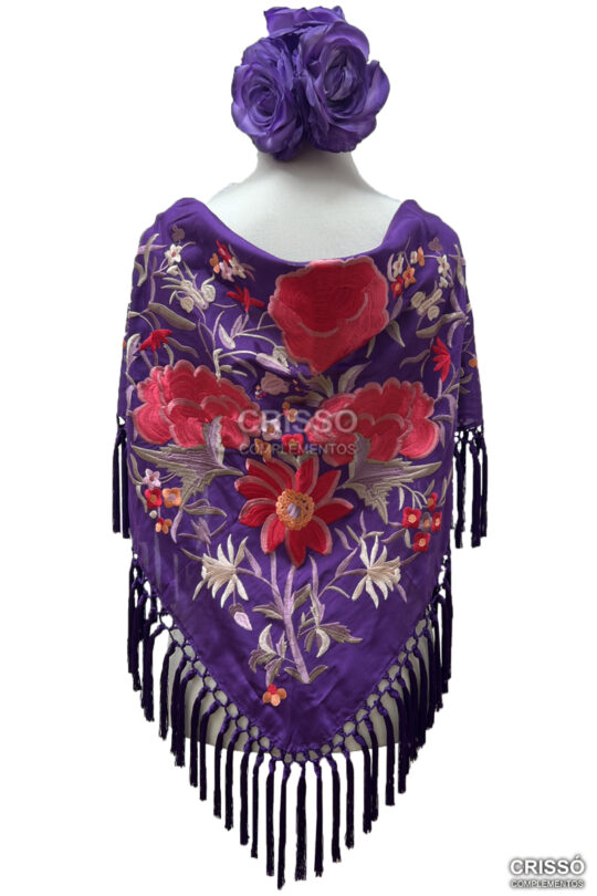 MANTÓN FABIOLA MORADO