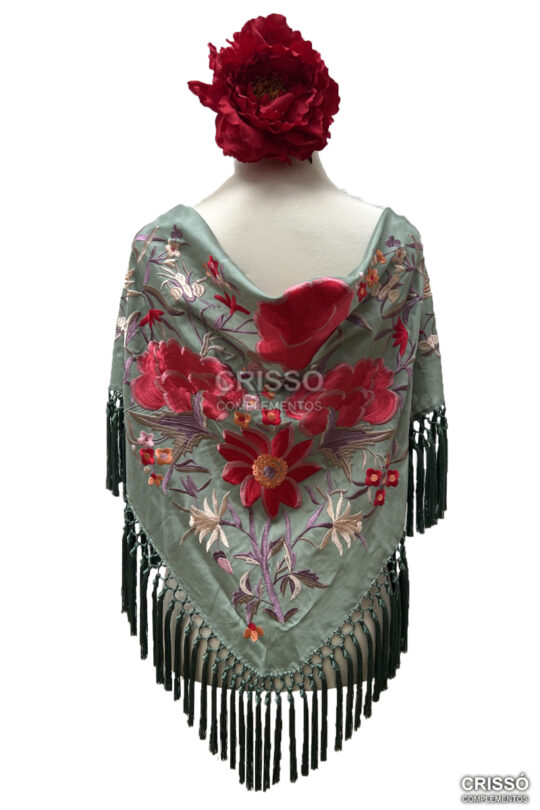 MANTÓN FABIOLA VERDE VIEJO