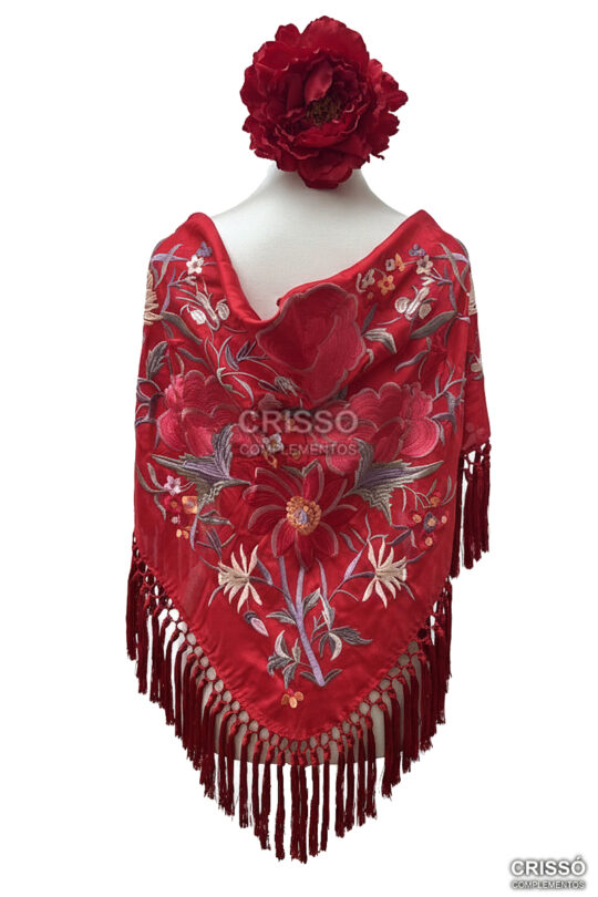 MANTÓN FABIOLA ROJO